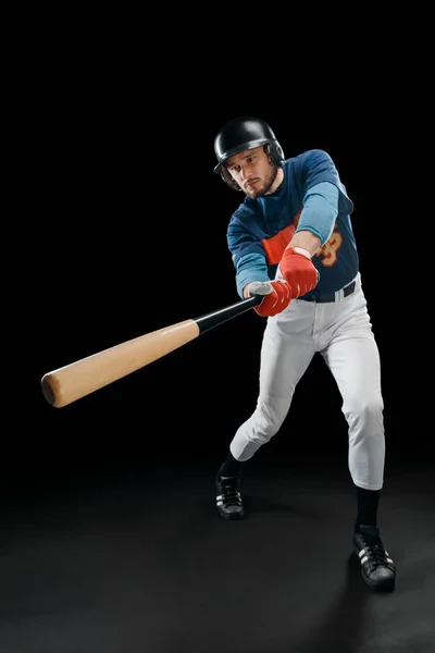 Baseball hitter w akcji — Zdjęcie stockowe