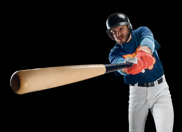Bateador balanceando un bate —  Fotos de Stock