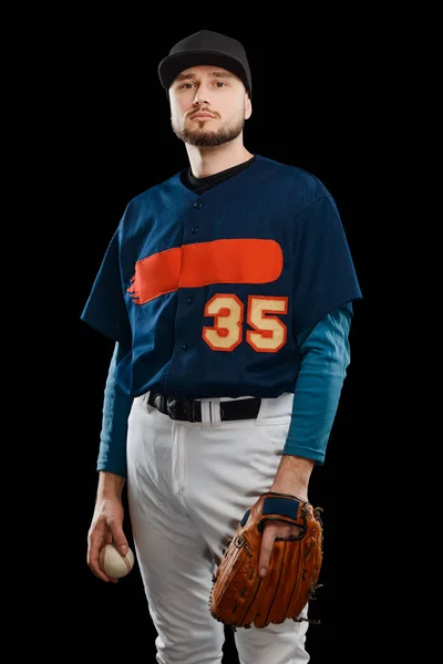 Retrato de um jogador de beisebol — Fotografia de Stock