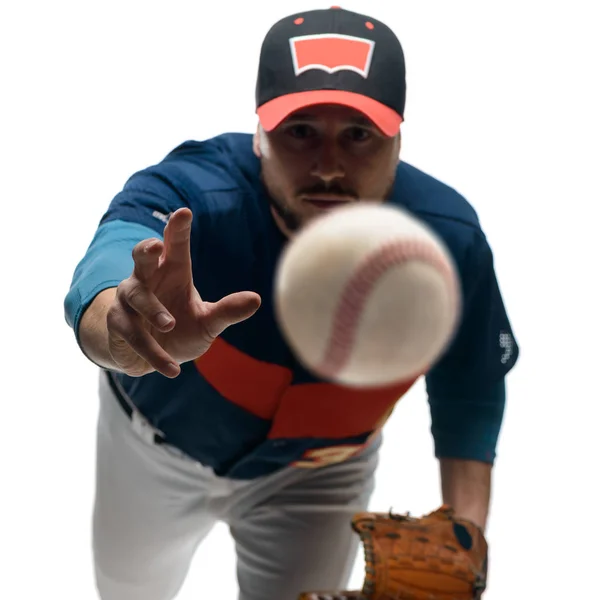 Giocatore lanciare un knuckleball — Foto Stock