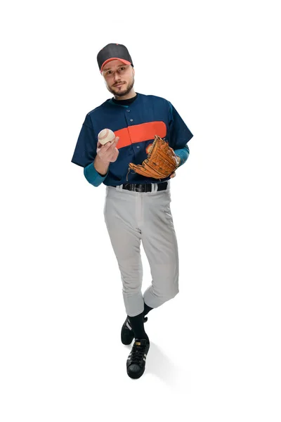 Egy baseball dobó portréja — Stock Fotó