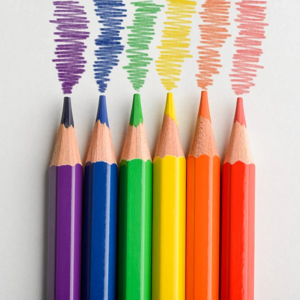 Colored pencil doodles — Stock Photo, Image