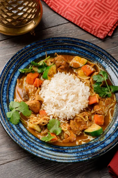 Plate of chicken curry — Stock Photo, Image