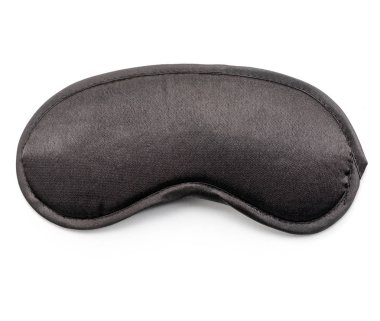 Beyaz arka planda siyah eyemask