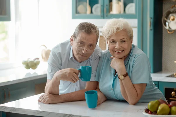 Porträtt av ett gammalt par — Stockfoto