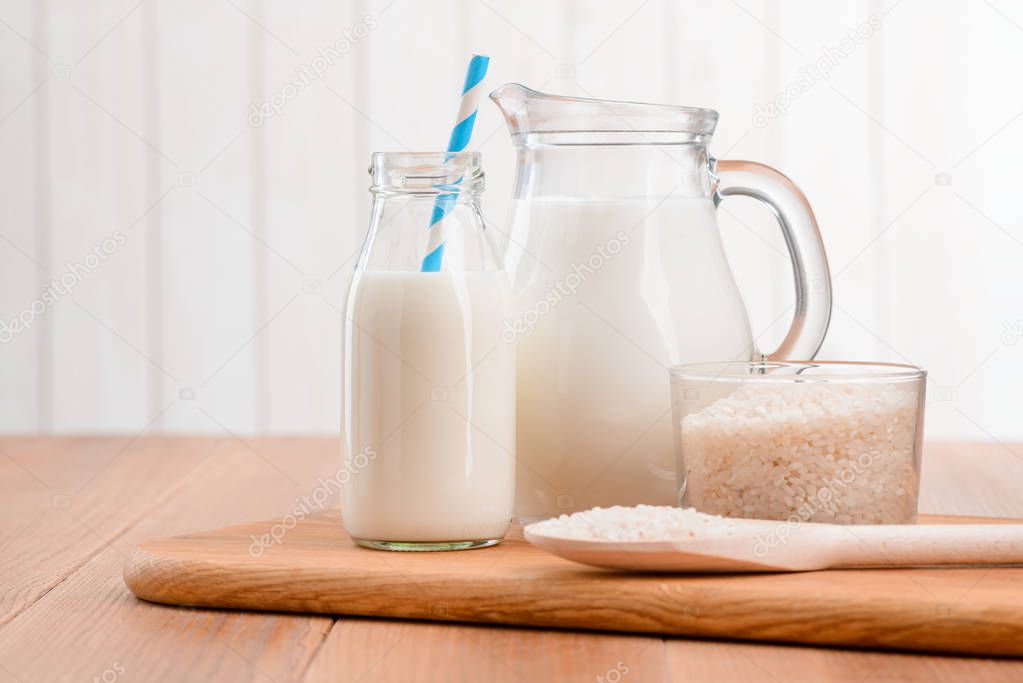 Jug of rice milk