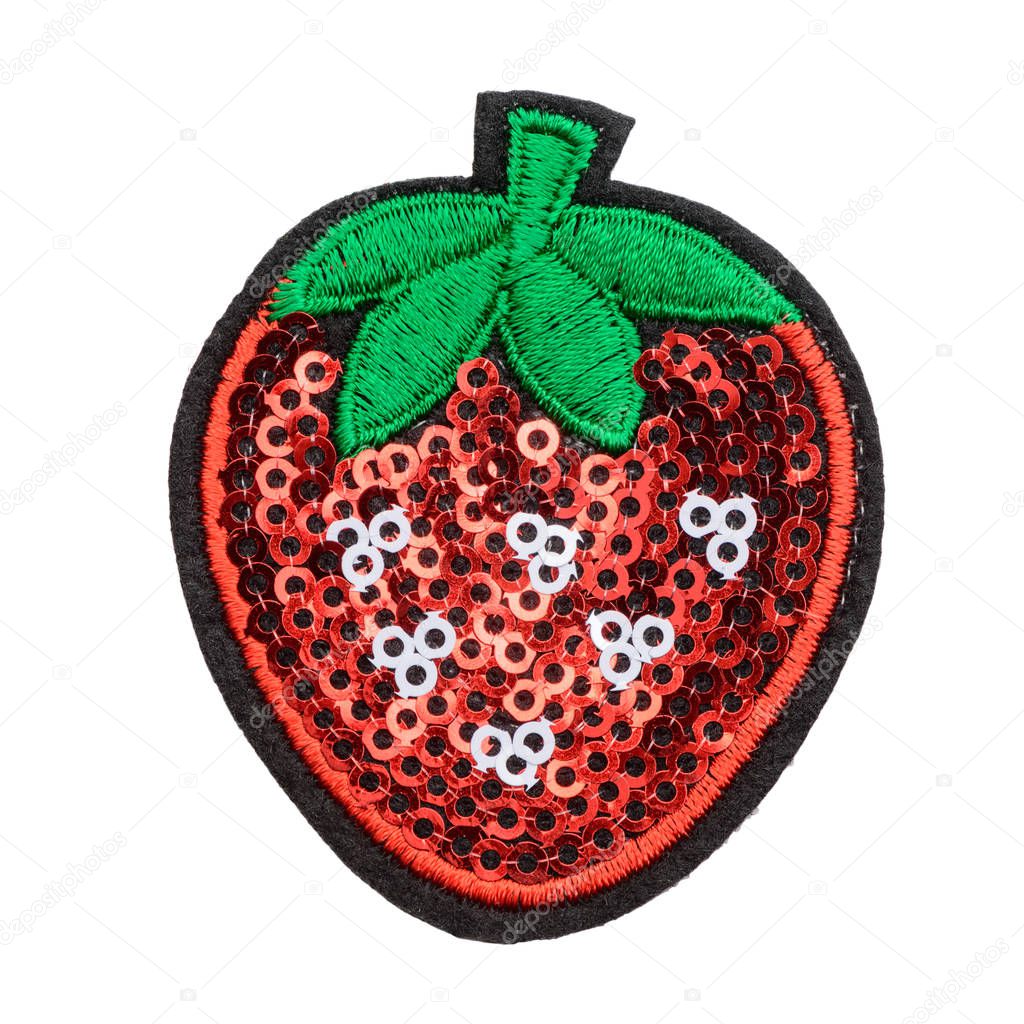 Strawberry sequin patch