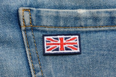 Büyük Britanya bayrağı işlemeli yama