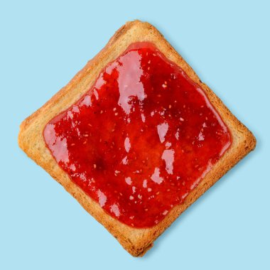 Ahududu reçeli ile tost