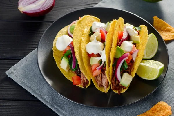 Harde shell taco 's — Stockfoto