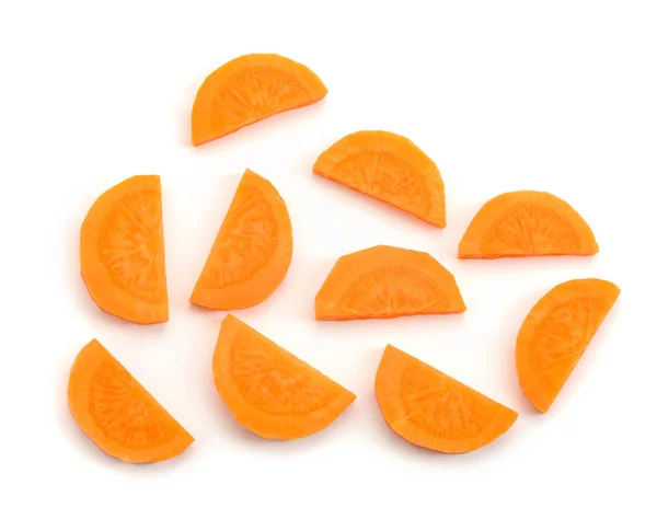 Trozos de zanahoria semicírculo — Foto de Stock