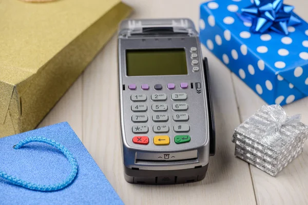 Payment terminal and gift boxes