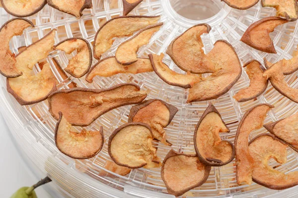 Close-up on dried pear slices — Stock Photo, Image