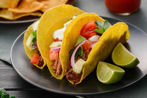 Tacos de cáscara dura — Foto de Stock