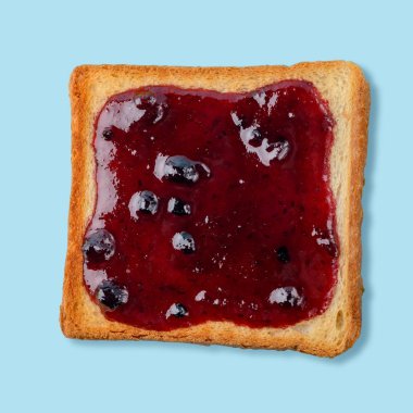 Böğürtlenli reçel ile tost