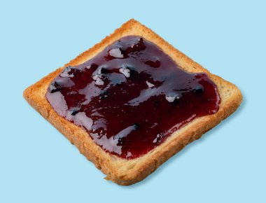 Mavi üzerinde yaban mersini reçelto