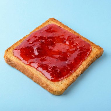 Ahududu reçeli ile tost