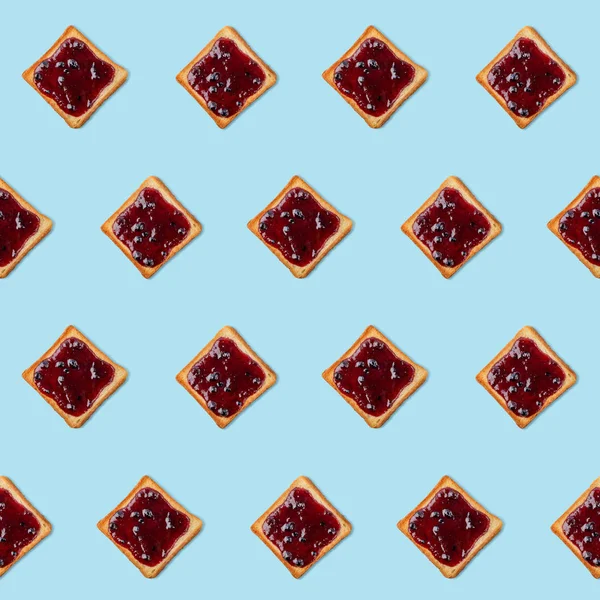 Blueberry jam toast pattern