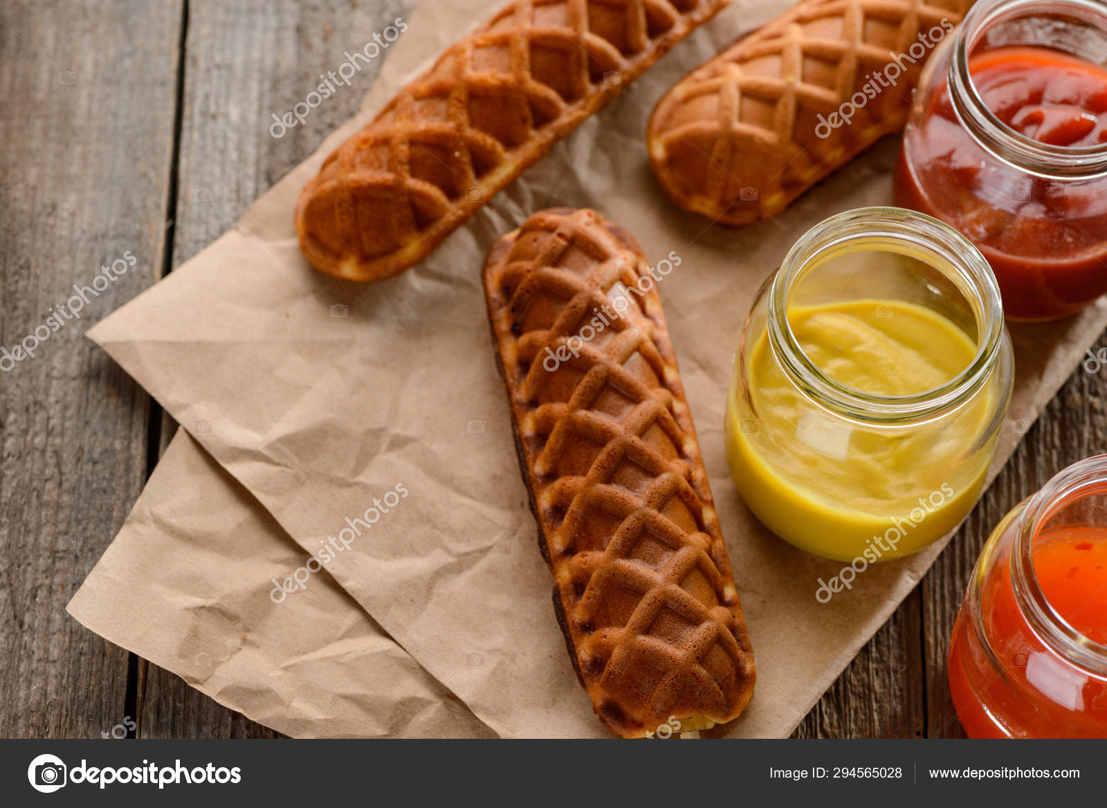 Amazing Waffle Corn Dogs Stock Photo C Ygphoto 294565028