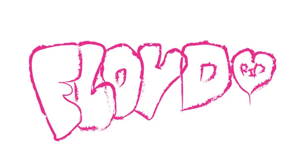 Floyd Vain George Floydin Sapluunalle Graffitivektorille — vektorikuva