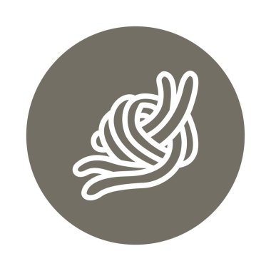 makarna simgesi izole edilmiş vektör 