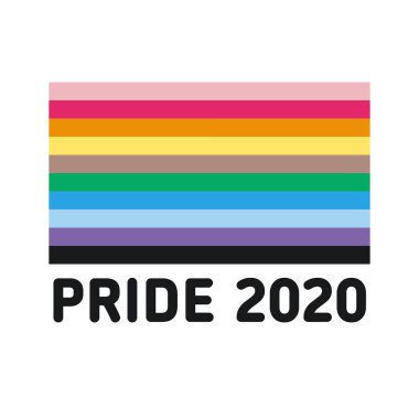 gururlu 2020 simge vektör logosu