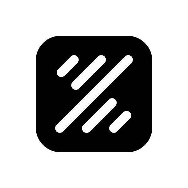 Zynn App Icon Vektor Flat Svart – stockvektor