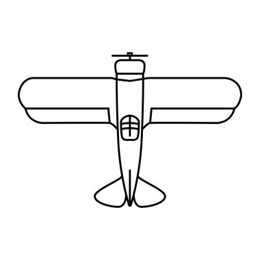 Uçak sineği simgesi vektör illüstrasyonu