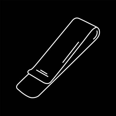 para klipsi ikon vektör illüstrasyonu