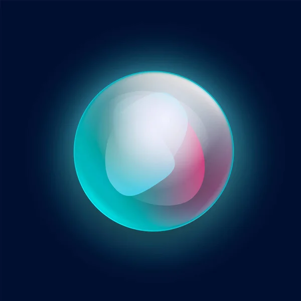Yeni Siri, zeki teknolojiler. Kişisel asistan veya ses tanıma grafiksel logo vektör sembolü