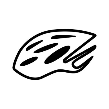 Kask yol bisikleti güvenlik simgesi vektörü