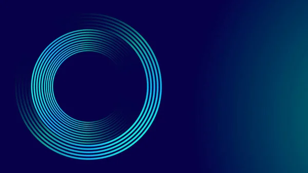 Circles Lines Pyöreä Runko Dynaaminen Vektori Tekniikka Tiede Musiikki Konsepti — vektorikuva