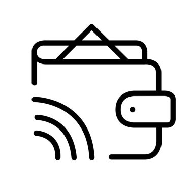 mobil cüzdan vektör çizimi