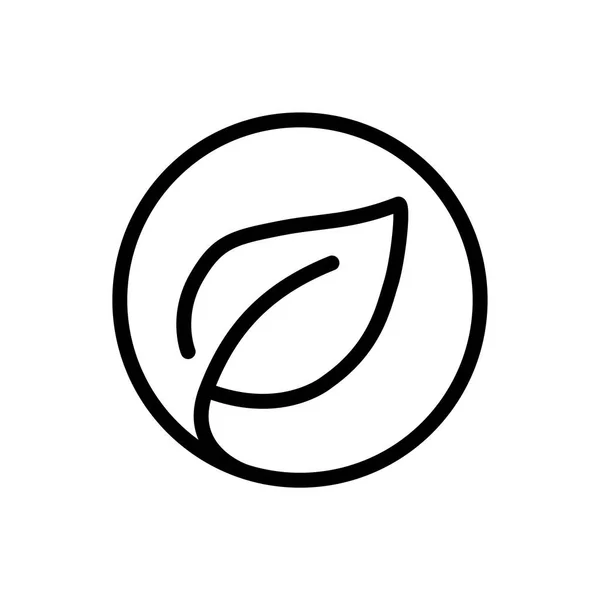 Eco Friendly Line Icon Vector Symbol — Stock Vector