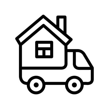 ev satırı simgesi taşıyıcı simgesi taşınıyor