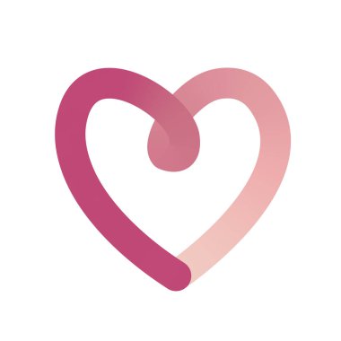 elma olayı kalp, aşk logosu vektör sembolü