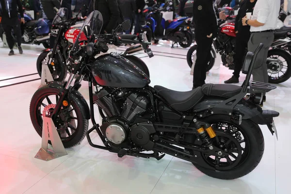 土耳其伊斯坦布尔 2018年2月25日 在伊斯坦布尔展览中心摩托车伊斯坦布尔展出的雅马哈摩托车 — 图库照片