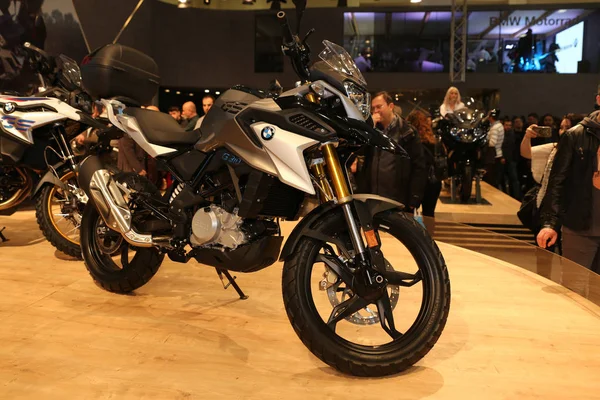 Istanbul Turquia Fevereiro 2018 Bmw G310 Exposição Motobike Istambul Centro — Fotografia de Stock