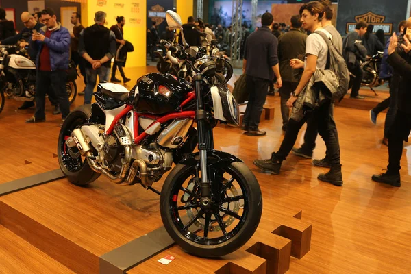 Istanbul Turkey February 2018 Ducati Scrambler Display Motobike Istanbul Istanbul — Stock Photo, Image