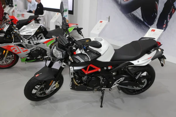 Istanbul Turquia Fevereiro 2018 Aprilia Shiver 900 Exposição Motobike Istambul — Fotografia de Stock