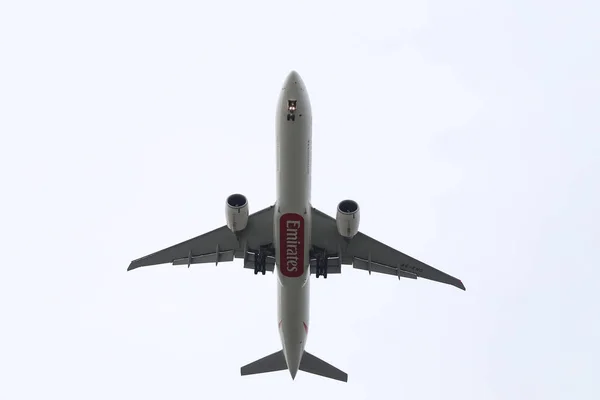 Istanbul Turkije Februari 2018 Landing Van Boeing 777 31Her 41361 — Stockfoto