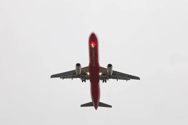 Istanbul Turquia Fevereiro 2018 Atlasglobal Airbus A321 231 1008 Aterrissando — Fotografia de Stock