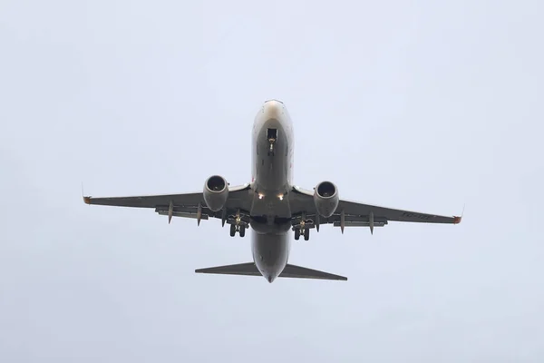 Κωνσταντινούπολη Τουρκία Φεβρουαρίου 2018 Προσγείωση Boeing 737 86J 37740 Pegasus — Φωτογραφία Αρχείου