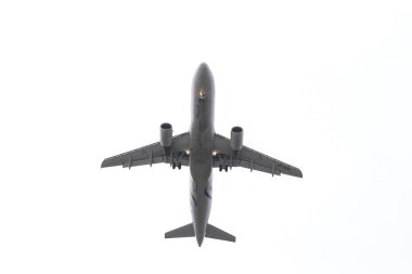 Istanbul, Türkiye - 04 Şubat 2018: Aeroflot Airbus A320-Istanbul Atatürk Havaalanına iniş 214 (Cn 2106). Aeroflot Rusya'nın bayrak taşıyıcı 228 filo büyüklüğü ve 129 hedefleri olduğunu