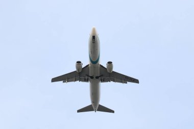 Istanbul, Türkiye - 03 Şubat 2018: Tailwind Airlines Boeing 737-4q8 (Cn 25107) açılış Istanbul Ataturk Havaalanı'na. Tailwind 5 filo büyüklüğü ve 40'tan fazla yerler