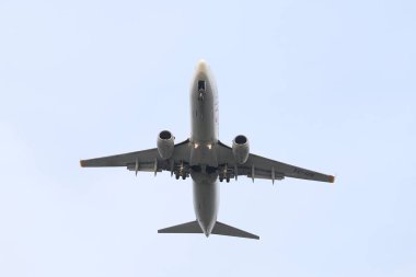 Istanbul, Türkiye - 03 Şubat 2018: Pegasus Havayolları Boeing 737-86j (Cn 37740) açılış Istanbul Ataturk Havaalanı'na. Pegasus Airlines 74 filo büyüklüğü ve 103 hedefleri vardır