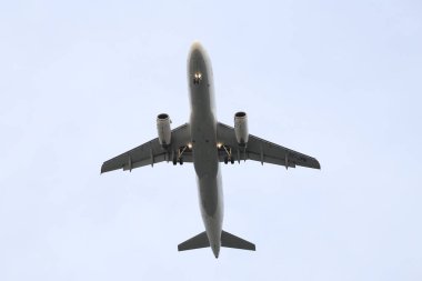 Istanbul, Türkiye - 03 Şubat 2018: Türk Hava Yolları'nın Airbus A320-Istanbul Atatürk Havaalanına iniş 232 (Cn 3558). Senin 328 filo büyüklüğü ve 302 hedefleri Türkiye'nin bayrak taşıyıcı
