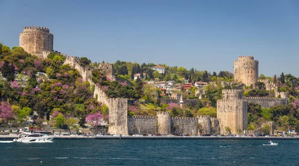 Castillo Rumelian Costa Del Estrecho Del Bósforo Ciudad Estambul Turquía —  Fotos de Stock