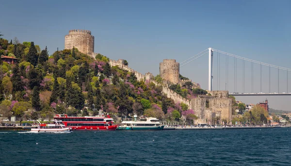 Château Roumain Dans Détroit Bosphore Côte Istanbul Turquie — Photo