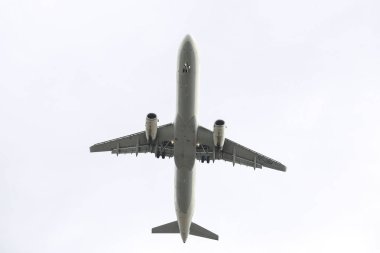 Istanbul, Türkiye - 04 Mart 2018: Türk Hava Yolları'nın Airbus A321-Istanbul Atatürk Havaalanına iniş 231 (Cn 5546). Senin 328 filo büyüklüğü ve 302 hedefleri Türkiye'nin bayrak taşıyıcı